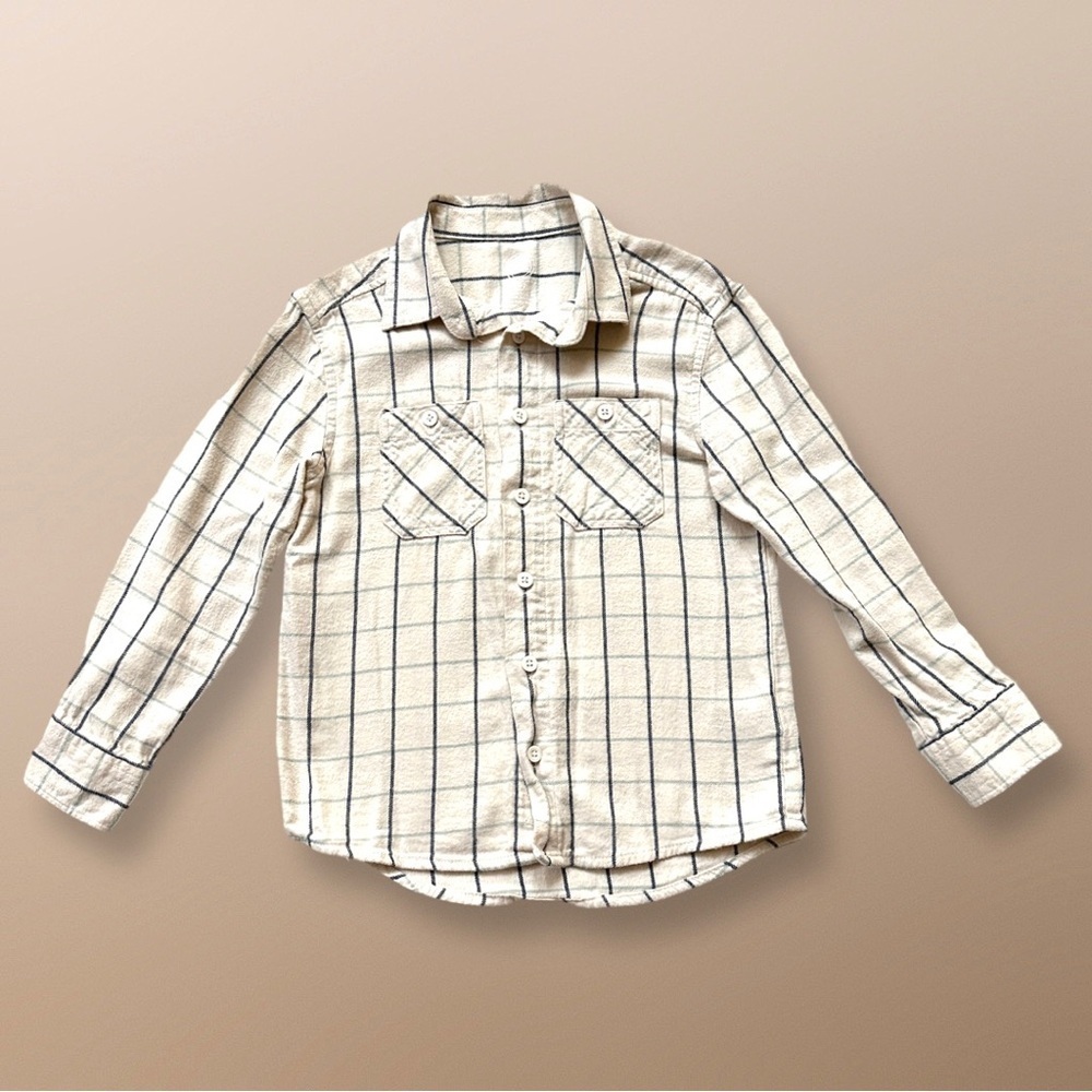 ⭐️ 5 for $25 Wonder Nation Kids’ Button Down Shirt Size S (6-7)